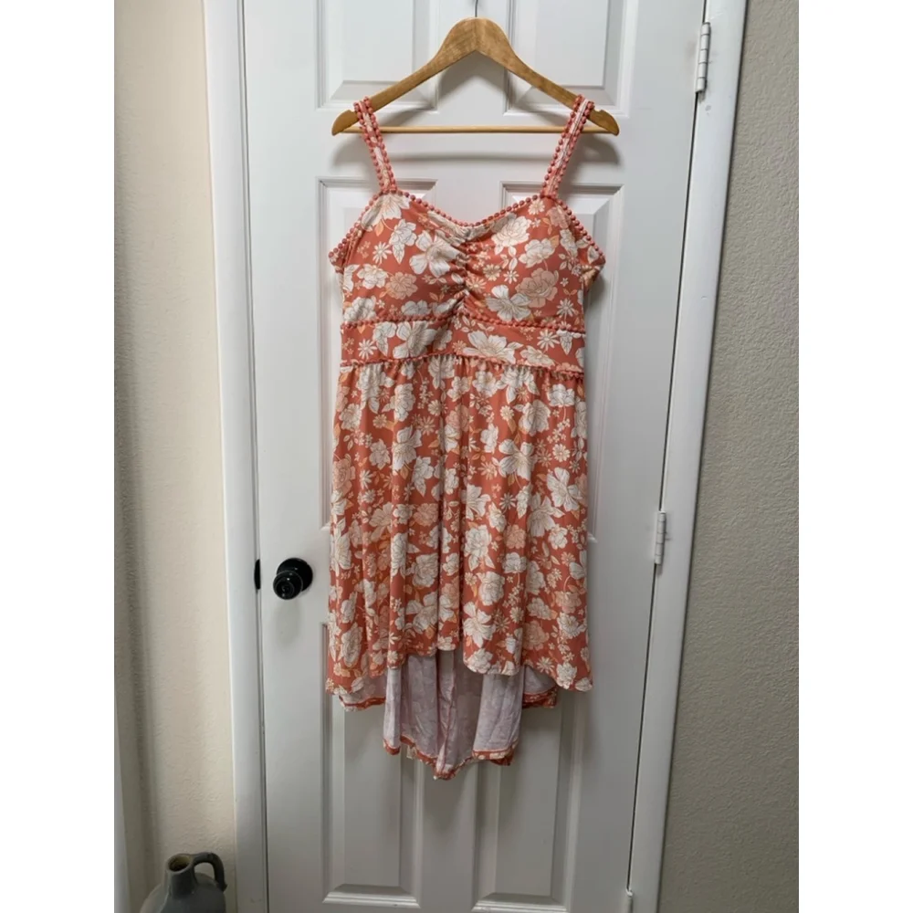 Women's no Boundaries Dress XXL Orange Floral